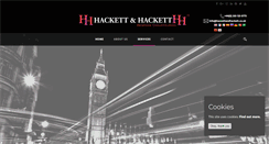 Desktop Screenshot of hackettandhackett.co.uk